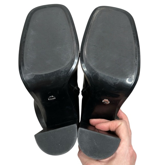 ZARA PLATFORM LEATHER HEELED ANKLE BOOTS - Picture 14 of 15